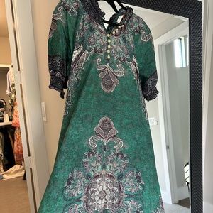 Paisley Asymmetrical Zimmerman Maxi